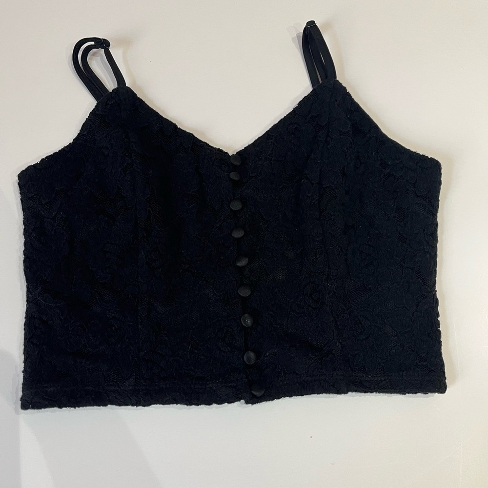 black lace cami